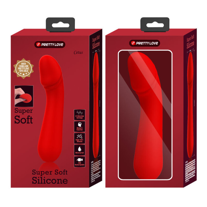 PRETTY LOVE CETUS VIBRADOR RECARGABLE ROJO