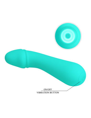 PRETTY LOVE CETUS VIBRADOR RECARGABLE VERDE AGUA