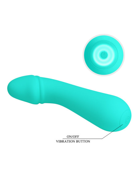 PRETTY LOVE CETUS VIBRADOR RECARGABLE VERDE AGUA PRETTY LOVE CETUS VIBRADOR RECARGABLE VERDE AGUA