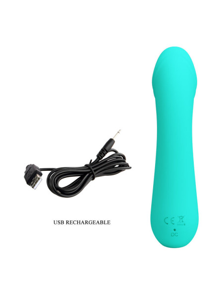 PRETTY LOVE CETUS VIBRADOR RECARGABLE VERDE AGUA PRETTY LOVE CETUS VIBRADOR RECARGABLE VERDE AGUA