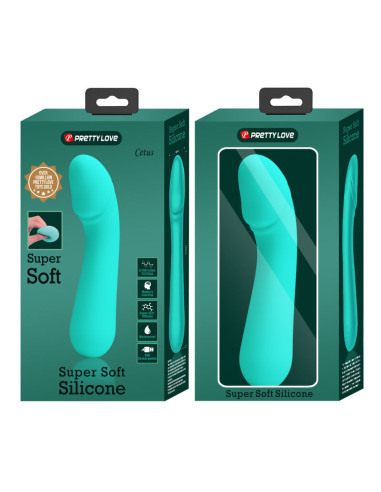 PRETTY LOVE CETUS VIBRADOR RECARGABLE VERDE AGUA