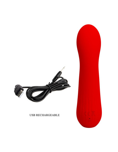 PRETTY LOVE FAUN VIBRADOR RECARGABLE ROJO