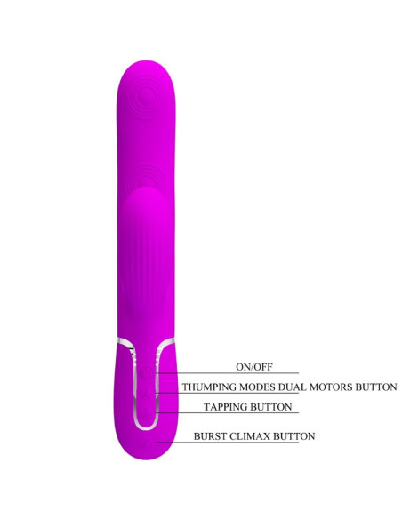 PRETTY LOVE PERLITA VIBRADOR PUNTO G 3 EN 1 MULTIFUNCION VIOETA PRETTY LOVE PERLITA VIBRADOR PUNTO G 3 EN 1 MULTIFUNCION VIOETA