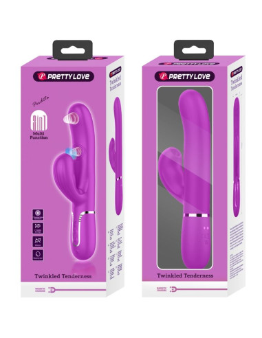 PRETTY LOVE PERLITA VIBRADOR PUNTO G 3 EN 1 MULTIFUNCION VIOETA