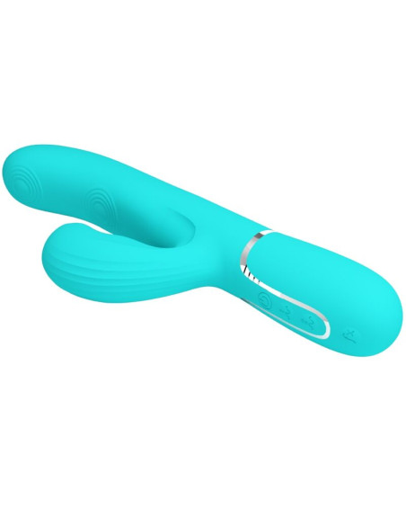 PRETTY LOVE PERLITA VIBRADOR PUNTO G 3 EN 1 MULTIFUNCION VERDE AGUA PRETTY LOVE PERLITA VIBRADOR PUNTO G 3 EN 1 MULTIFUNCION VERDE AGUA