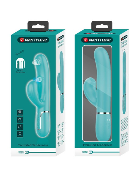 PRETTY LOVE PERLITA VIBRADOR PUNTO G 3 EN 1 MULTIFUNCION VERDE AGUA PRETTY LOVE PERLITA VIBRADOR PUNTO G 3 EN 1 MULTIFUNCION VERDE AGUA