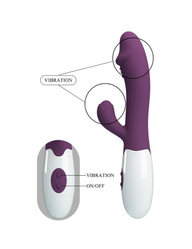 PRETTY LOVE SNAPPY VIBRADOR PUNTO G MORADO