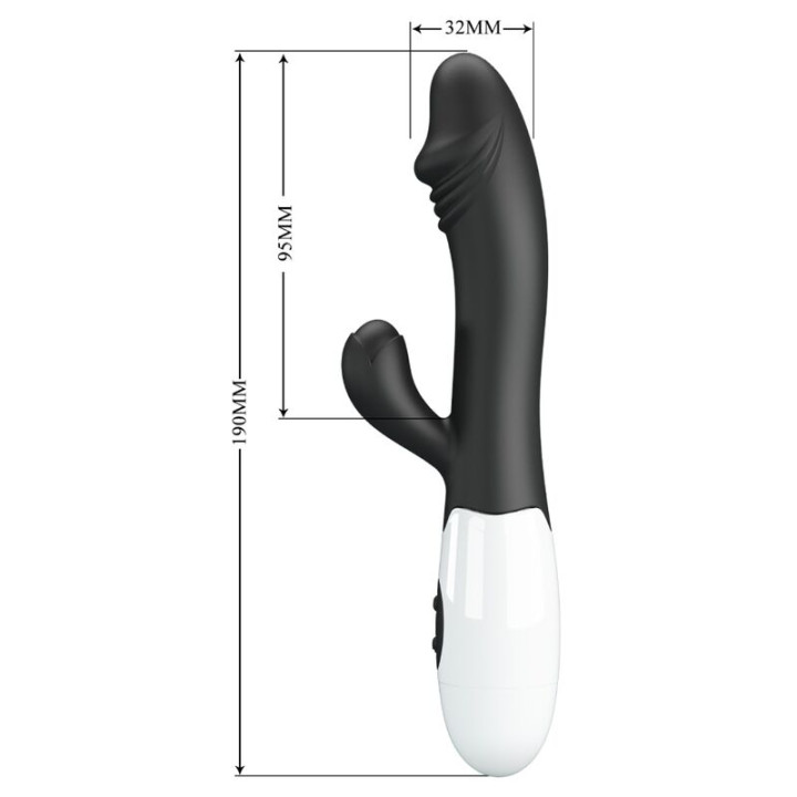 PRETTY LOVE SNAPPY VIBRADOR PUNTO G NEGRO