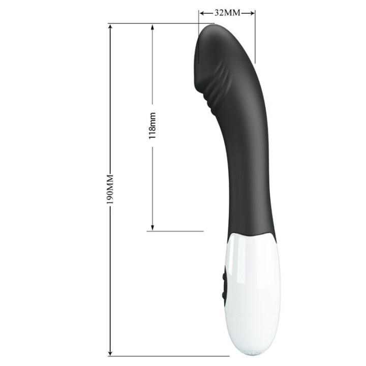 PRETTY LOVE ELEMENTAL VIBRADOR PUNTO G 30 MODOS NEGRO