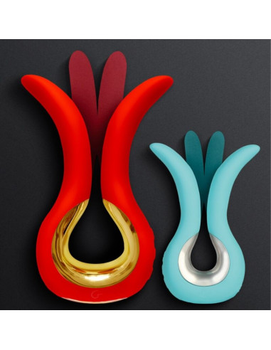 G VIBE GVIBE MAXI VIBRADOR CON DOS PUNTAS FLEXIBLES CORAL