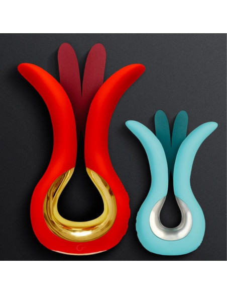G VIBE GVIBE MAXI VIBRADOR CON DOS PUNTAS FLEXIBLES CORAL G VIBE GVIBE MAXI VIBRADOR CON DOS PUNTAS FLEXIBLES CORAL