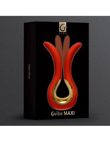 G VIBE GVIBE MAXI VIBRADOR CON DOS PUNTAS FLEXIBLES CORAL