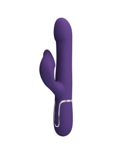PRETTY LOVE ZALIN VIBRADOR RABBIT PERLAS 4 EN 1 MORADO 2