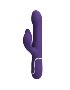 PRETTY LOVE ZALIN VIBRADOR RABBIT PERLAS 4 EN 1 MORADO 2