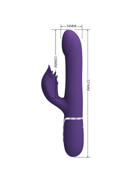 PRETTY LOVE ZALIN VIBRADOR RABBIT PERLAS 4 EN 1 MORADO PRETTY LOVE ZALIN VIBRADOR RABBIT PERLAS 4 EN 1 MORADO