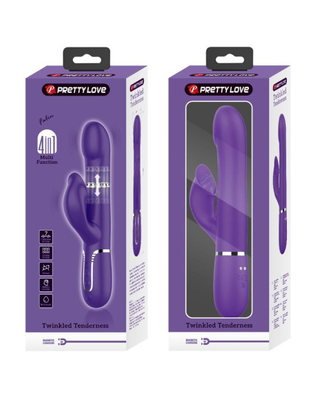PRETTY LOVE ZALIN VIBRADOR RABBIT PERLAS 4 EN 1 MORADO PRETTY LOVE ZALIN VIBRADOR RABBIT PERLAS 4 EN 1 MORADO