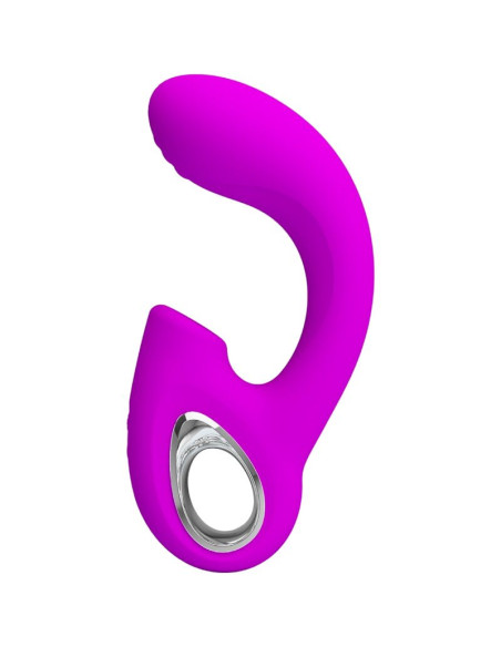 PRETTY LOVE SIBEL VIBRADOR PUNTO G ESTIMULADOR CLATORIS 10 VIBRACIONES MORADO