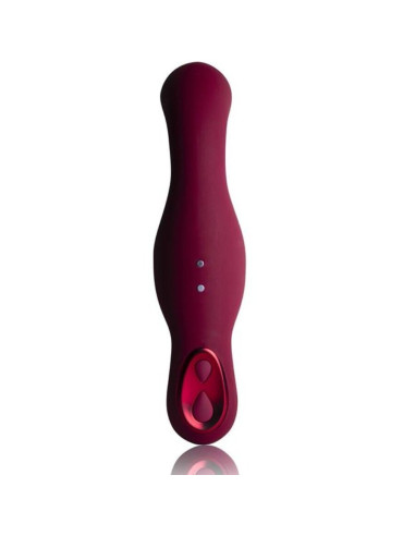 ROCKS OFF RUBY GLOW BLUSH VIBRADOR G SPOT ROJO