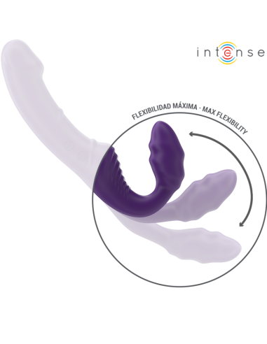 INTENSE JILL VIBRADOR DOBLE 20 CM VIOLETA CONTROL REMOTO