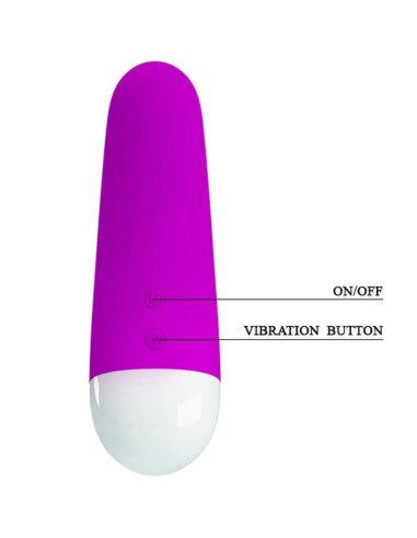 PRETTY LOVE LUTHER MINI VIBRADOR 30 MODOS VIBRACION