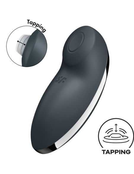 SATISFYER TAP CLIMAX 2 VIBRADOR ESTIMULADOR GRIS