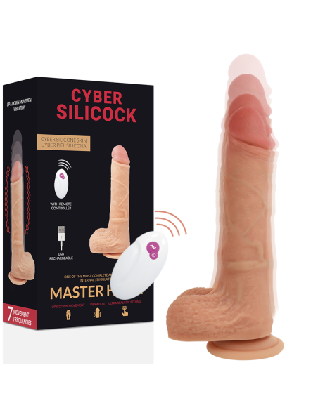 CYBER SILICOCK REALISTICO CONTROL REMOTO MASTER HUCK 209 CM O 4 CM CYBER SILICOCK REALISTICO CONTROL REMOTO MASTER HUCK 209 CM O 4 CM
