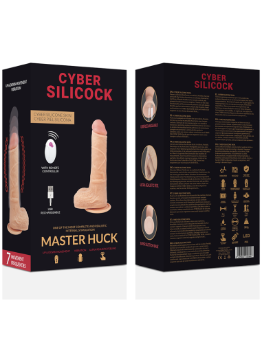 CYBER SILICOCK REALISTICO CONTROL REMOTO MASTER HUCK 209 CM O 4 CM