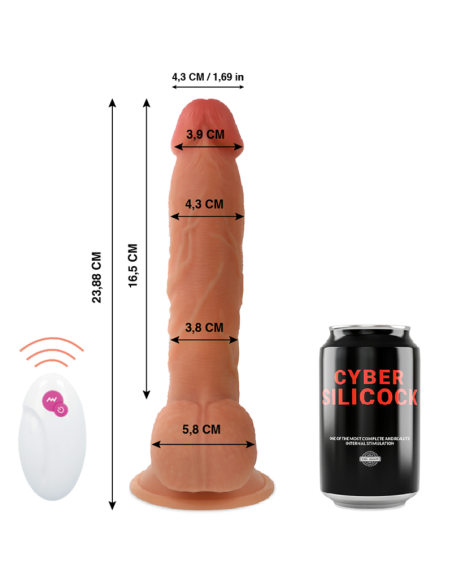 CYBER SILICOCK REALISTICO CONTROL REMOTO MASTER BEN 2388 CM O 43 CM