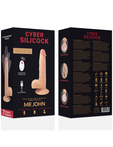 CYBER SILICOCK REALISTICO CONTROL REMOTO MR JOHN 2388 CM O 43 CM