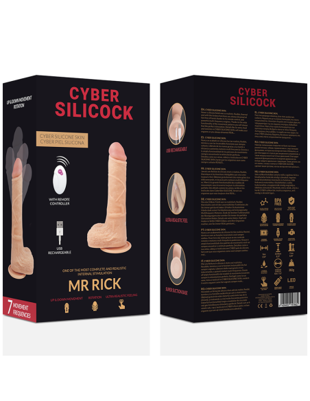 CYBER SILICOCK REALISTICO CONTROL REMOTO MR RICK 209 CM O 4 CM CYBER SILICOCK REALISTICO CONTROL REMOTO MR RICK 209 CM O 4 CM