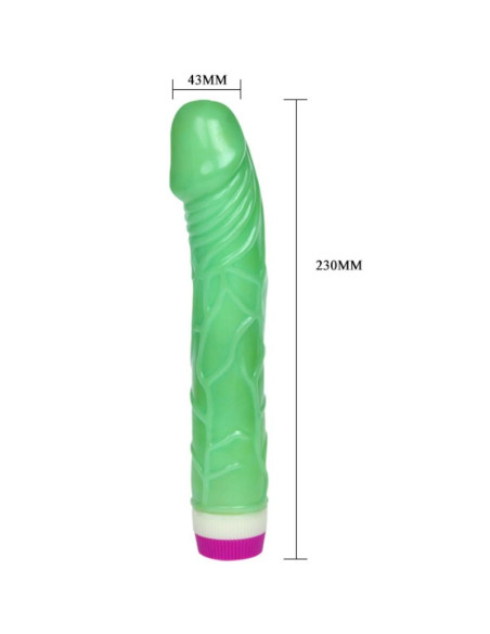 BAILE WAVES OF PLEASURE VIBRADOR 23 CM VERDE BAILE WAVES OF PLEASURE VIBRADOR 23 CM VERDE