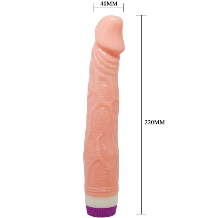 BAILE VIBRADOR REALISTICO NATURAL 22 CM