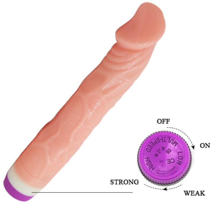 BAILE VIBRADOR REALISTICO NATURAL 22 CM