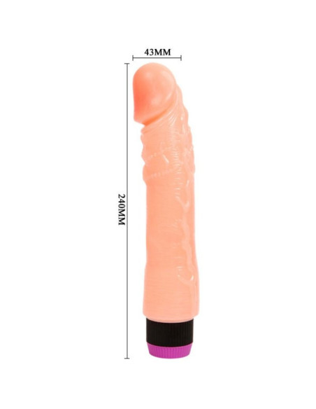 BAILE VIBRADOR REALISTICO FLEXIBLE NATURAL 24 CM BAILE VIBRADOR REALISTICO FLEXIBLE NATURAL 24 CM