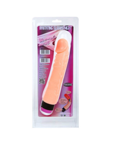 BAILE VIBRADOR REALISTICO FLEXIBLE NATURAL 24 CM