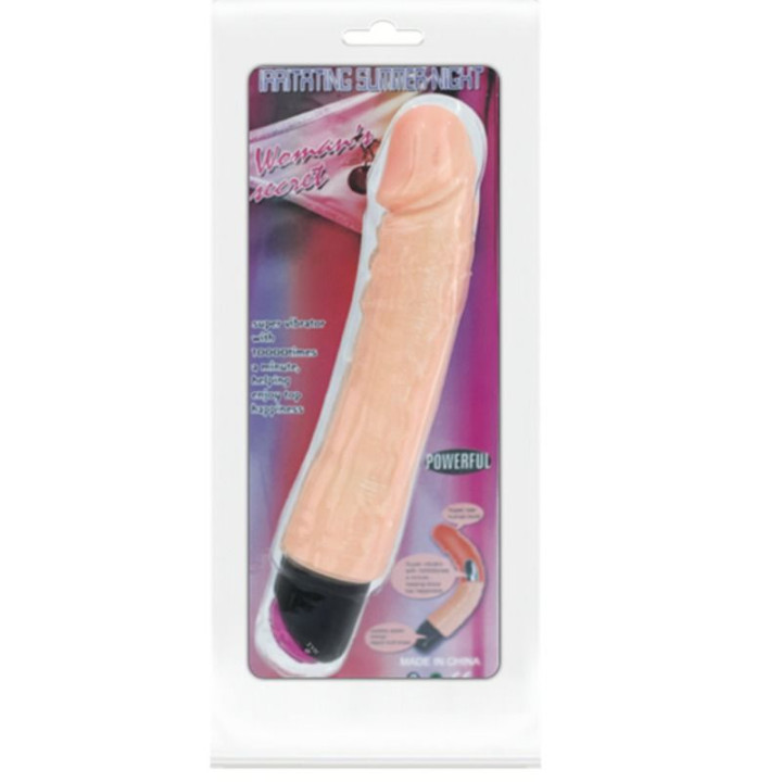 BAILE VIBRADOR REALISTICO FLEXIBLE 25 CM