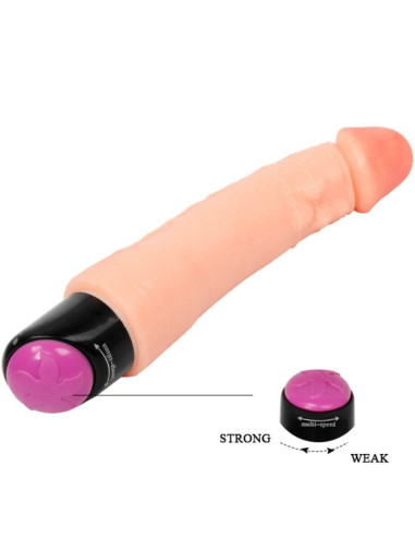 BAILE VIBRADOR REALISTICO FLEXIBLE 25 CM