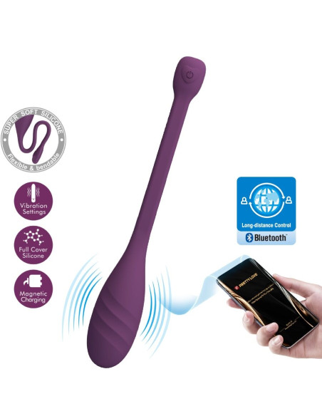 PRETTY LOVE LEVIATHAN VIBRADOR CONTROLADO POR APP MORADO