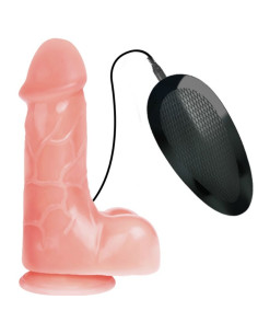 BAILE VIBRADOR REALISTICO BARBARA NATURAL 22 CM