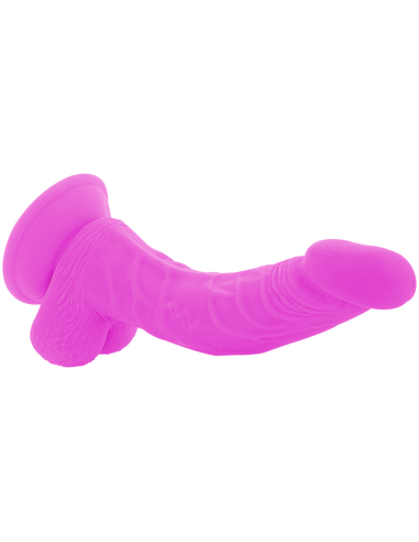 DIVERSIA DILDO REALISTICO FLEXIBLE CON VIBRACION LILA 215 CM O 45 CM