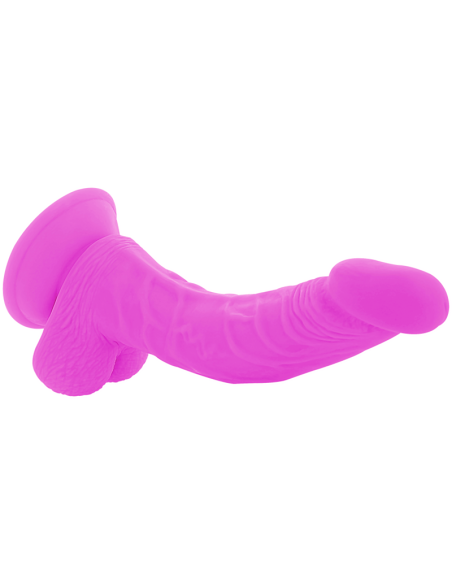 DIVERSIA DILDO REALISTICO FLEXIBLE CON VIBRACION LILA 215 CM O 45 CM