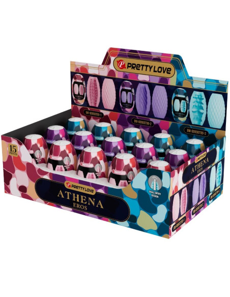 PRETTY LOVE ATHENA EROS PACK 15 MASTURBADORES MASCULINOS VARIOS