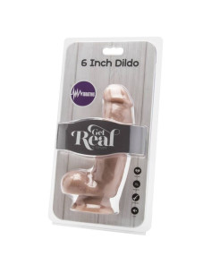 GET REAL DILDO 12 CM CON TESTICULOS VIBRADOR NATURAL 2
