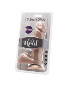 GET REAL DILDO 18 CM CON TESTICULOS VIBRADOR NATURAL 2