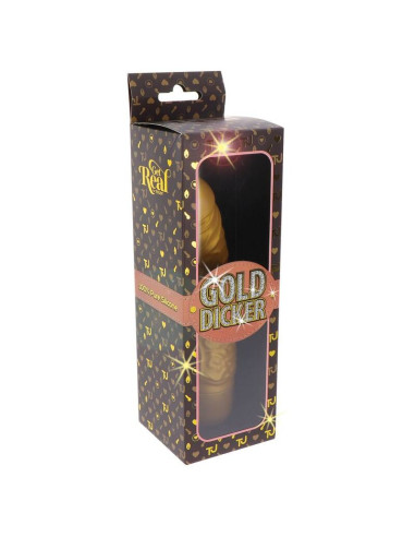 GET REAL GOLD DICKER STIM VIBRADOR DORADO