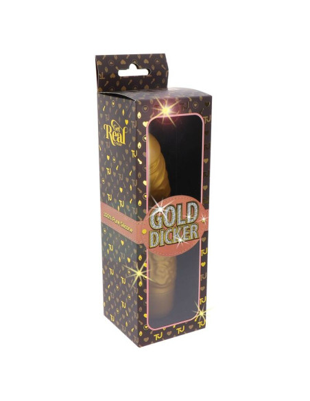 GET REAL GOLD DICKER STIM VIBRADOR DORADO GET REAL GOLD DICKER STIM VIBRADOR DORADO