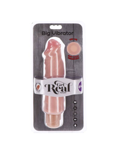 GET REAL DUAL DENSITY BIG VIBRADOR 205 CM NATURAL