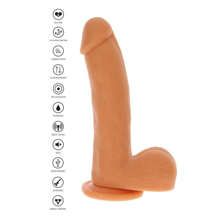 GET REAL DILDO EMPUJE MAGNETICO PULSANTE NATURAL