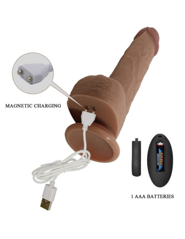 PRETTY LOVE TOMMY DILDO REALISTA VIBRADOR 225 CM