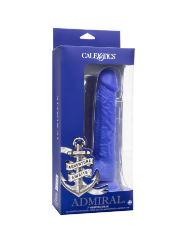CALEXOTICS ADMIRAL SAILOR DILDO REALISTICO VIBRADOR AZUL